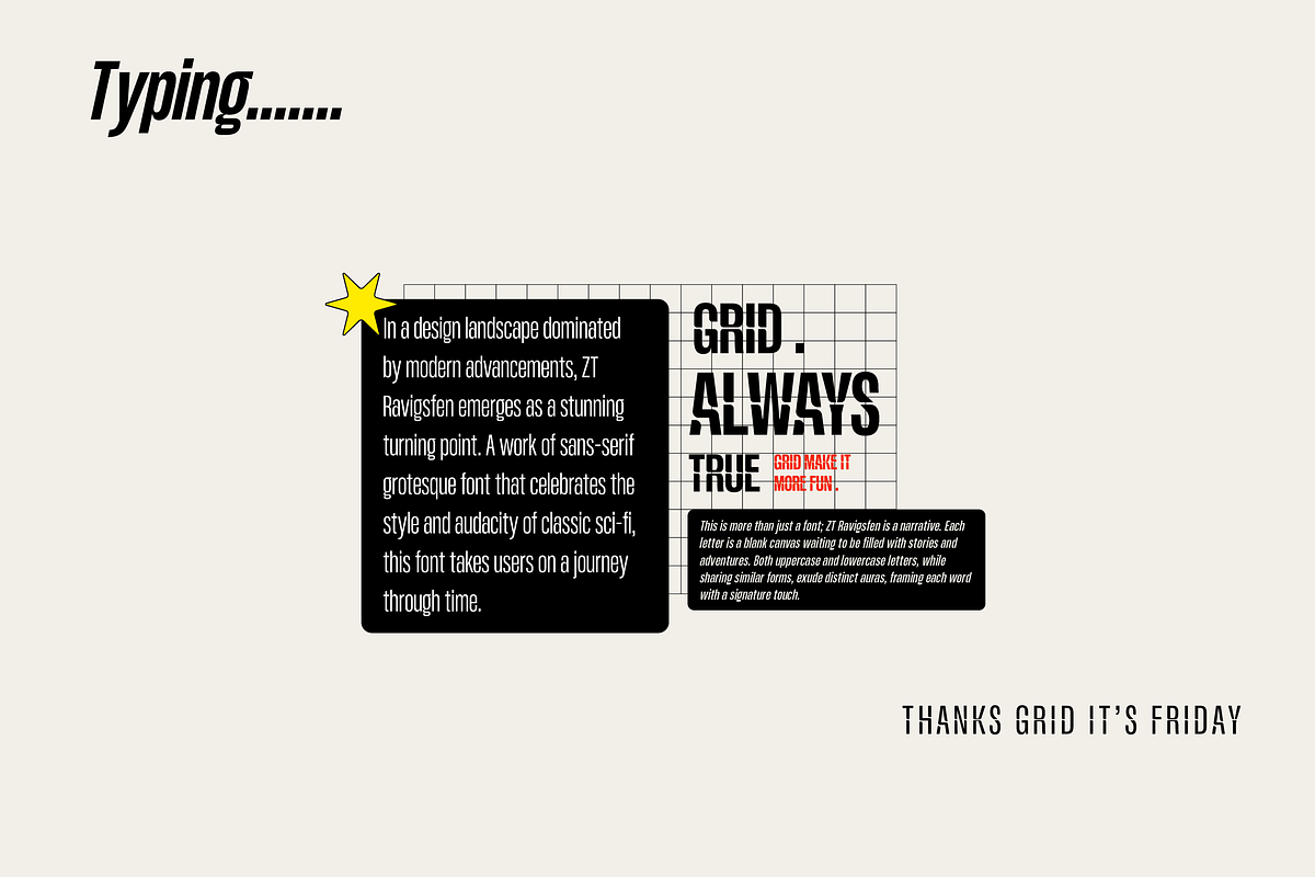 ZT Ravigsfen - Grosteque, a Sans Serif Font by zelow type (Photo 9 of 15)
