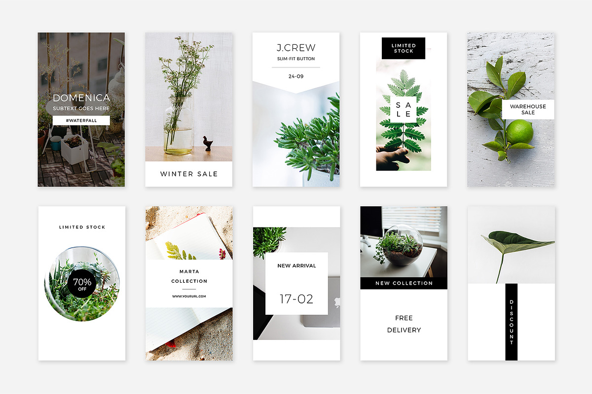 Waterfall Instagram Stories Pack, a Social Media Template by Swiss_cube (Photo 4 of 5)