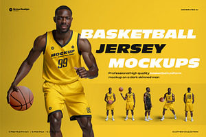 6 Basketball Jersey Mockups, a Shirt Mockup by Grow Design Craft Studio