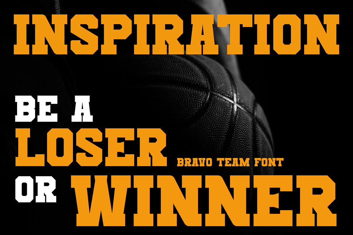 BravoTeam Sporty Font, a Sans Serif Font by RantautypeStudio (Photo 2 of 13)