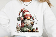 Whimsical Christmas Gnome Clipart, an Illustration by OK Design (Thumbnail 5 of 6)