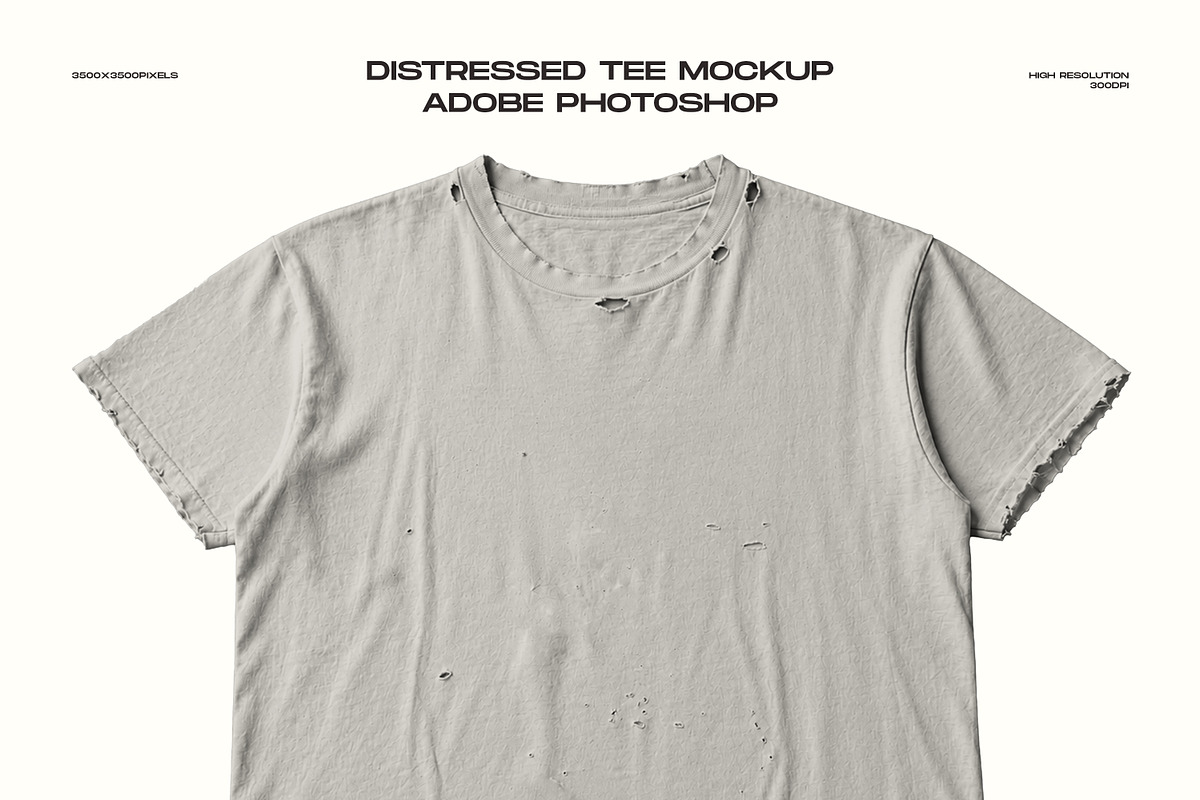 Distressed Tshirt Mockup PSD, a Shirt Mockup by Irhasalfahad (Photo 2 of 6)