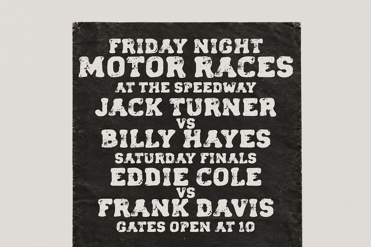 Forge Garage - Motorcycle Font Duo, a Blackletter Font by Edignwn Type (Photo 8 of 12)