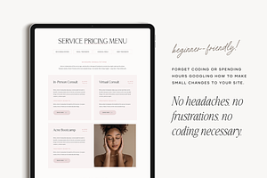 Showit Website Template Jessie