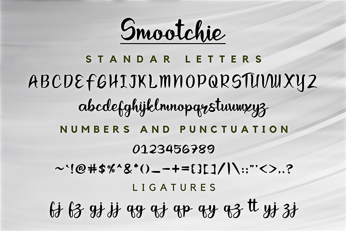 Smootchie Font Modern Script, a Script Font by Ahmad Pkp Studio (Photo 3 of 6)