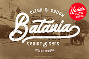 Sale - Batavia Script & Sans, a Script Font by Monoco Type Foundry (Thumbnail 1 of 11)