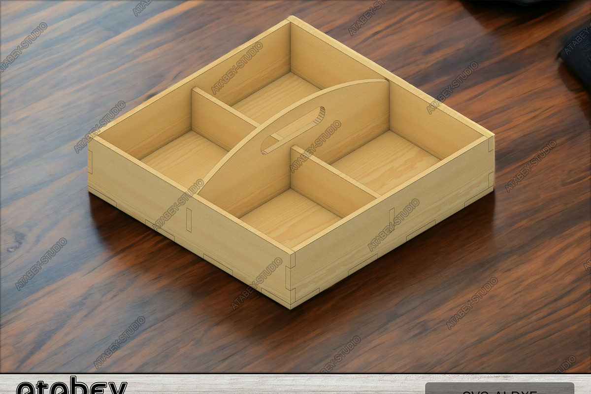 Flat Wooden Serving Tray laser 429, a Graphic by AtacanDigital (Photo 3 of 3)