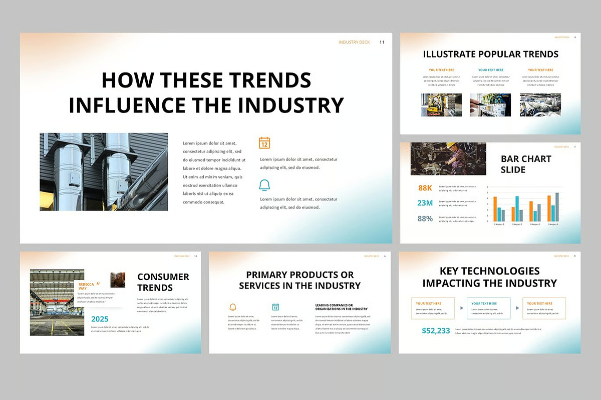 Industry Deck Keynote Templates, a Presentation Template by Fit-tee (Photo 3 of 4)