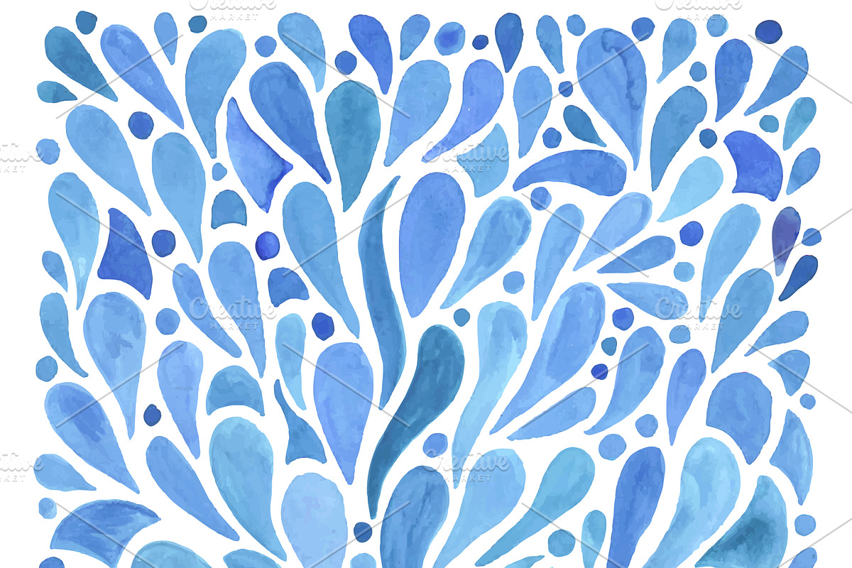Watercolor Hand Drawn Pattern, a Pattern Graphic by alexmakarova (Photo 1 of 3)