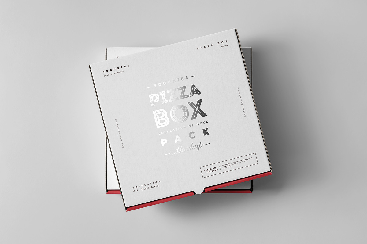25 Pizza Box Mock-up, a Packaging Mockup by Yogurt86 (Photo 8 of 9)