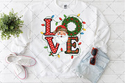 LOVE Santa Christmas PNG, an Illustration by Craft Nest (Thumbnail 5 of 6)