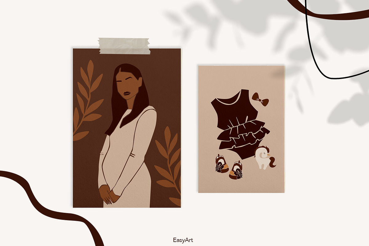 PREGNANT female. Modern art., a Decorative Illustration by EasyArt (Photo 8 of 14)