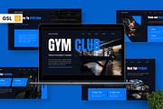 GYM Club - Fitness Google Slide, a Presentation Template by Deepslide Studio (Thumbnail 1 of 6)