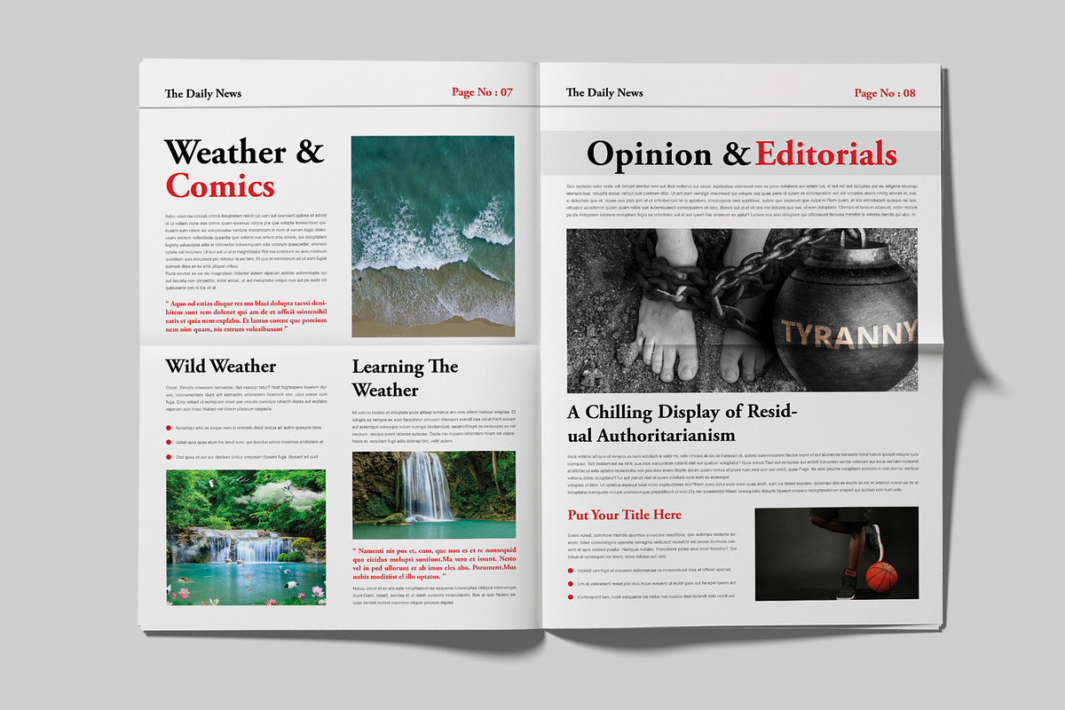 New News Paper Design Layout, a Stationery Template by MightyDesign (Photo 4 of 7)
