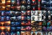 537 Midjourney Prompts for Sci-fi, a Technology Illustration by Sevenstyles (Thumbnail 6 of 13)