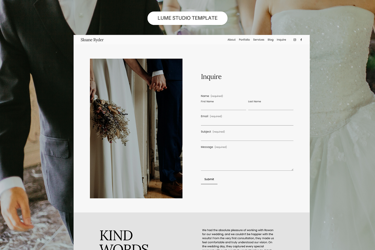 Squarespace Template Photographer, a Squarespace Template by Studio Witzenhausen (Photo 8 of 11)