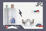 Kids Room Wall/Frame Mock Up 8, a Print Template by Whimsicality (Thumbnail 3 of 4)