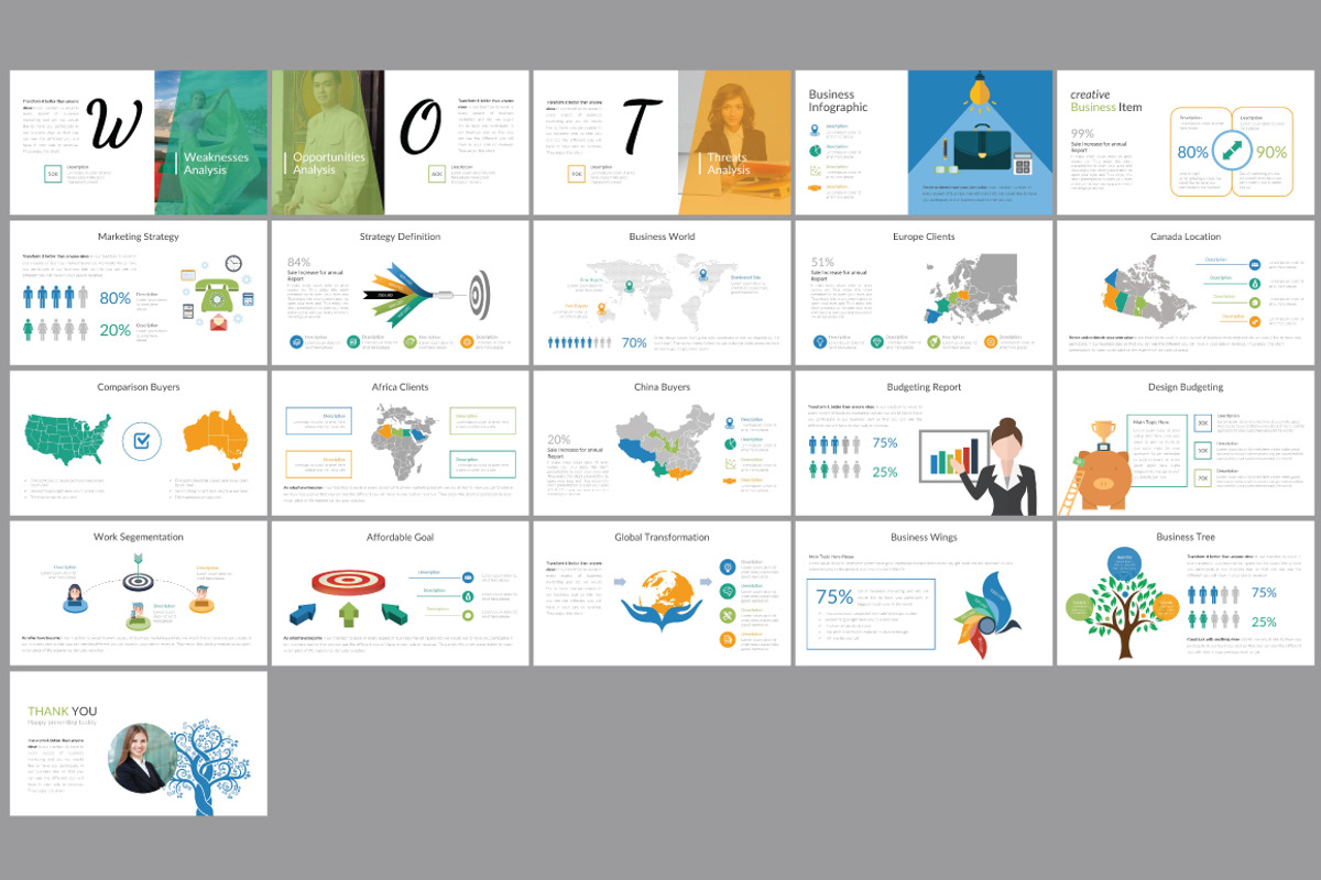 Premium Pitch Deck Template, a Presentation Template by GreenDesign (Photo 5 of 5)