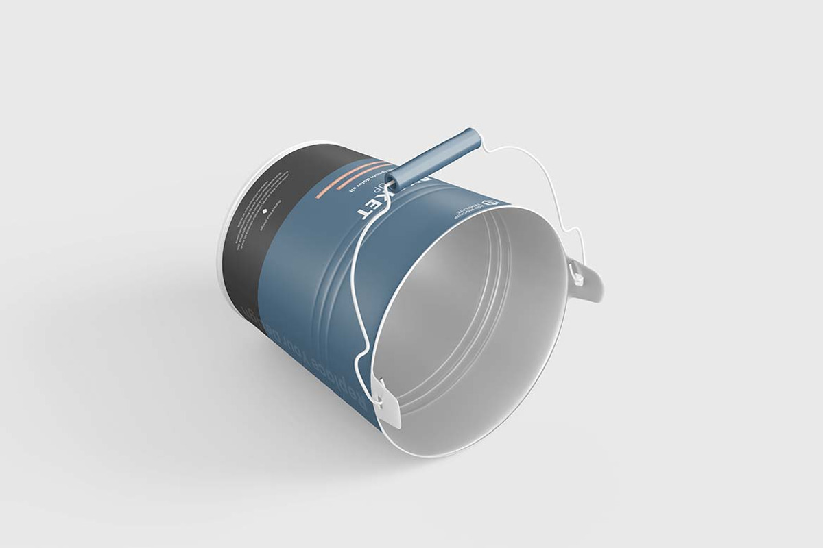 Metallic Bucket Mockup, a Packaging Mockup by tiyasprabawa (Photo 4 of 5)