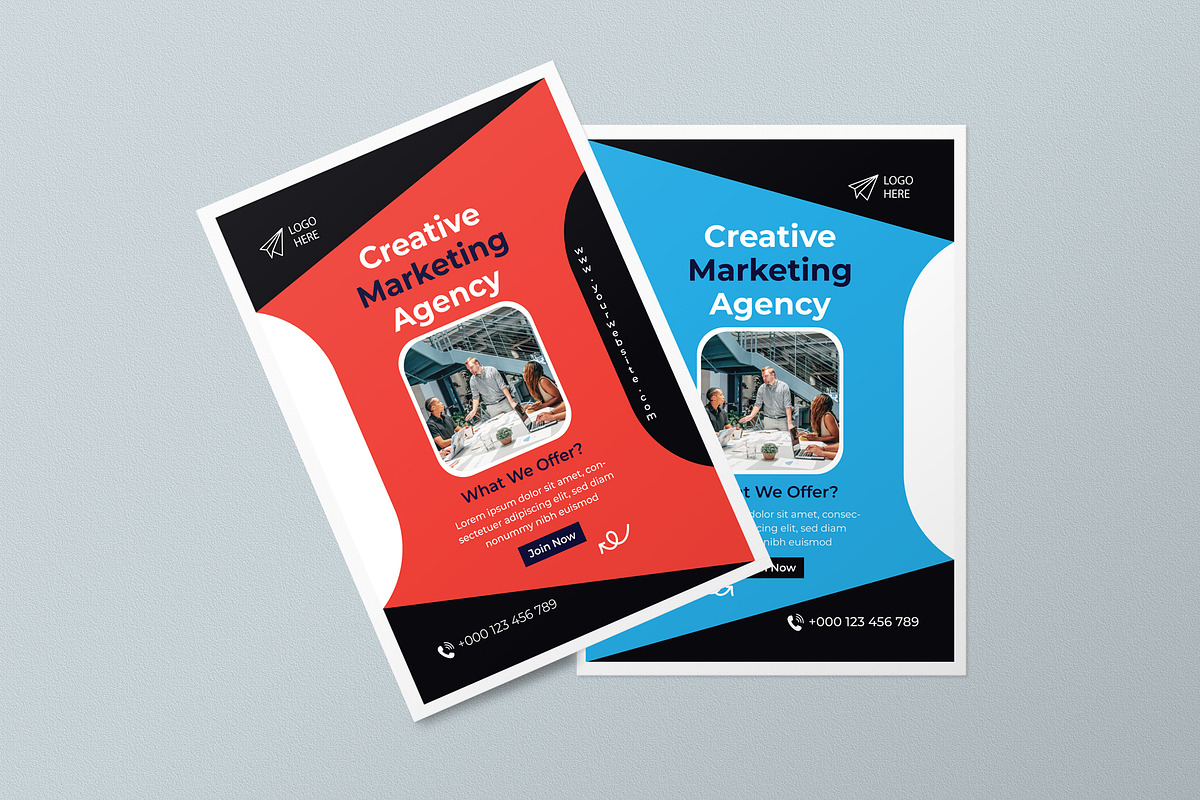 Marketing Agency Flyer Design, a Flyer Template by Tahnix Creative (Photo 3 of 3)