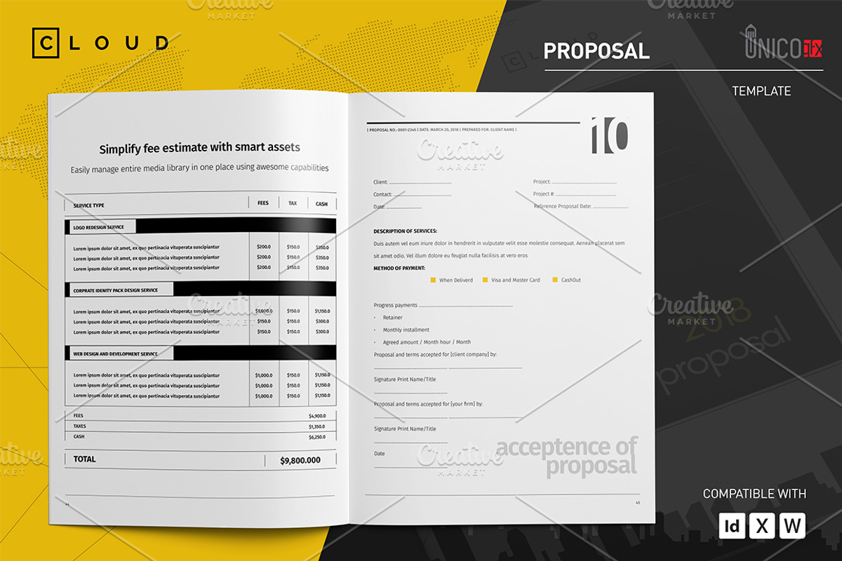 50 Page Full Proposal A4 / US Letter, a Stationery Template by Mastergfx (Photo 21 of 38)