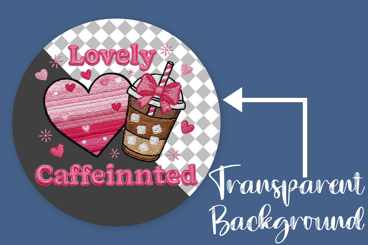 Lovely & Caffeinated PNG, Valentine, an Illustration by Canvas Craft (Photo 2 of 7)