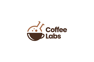 Coffee Laboratory Lab Cup Logo