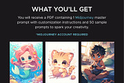 50 Kawaii Chibi Midjourney Prompts, an Object Graphic by MadeByAI Studio (Thumbnail 2 of 5)