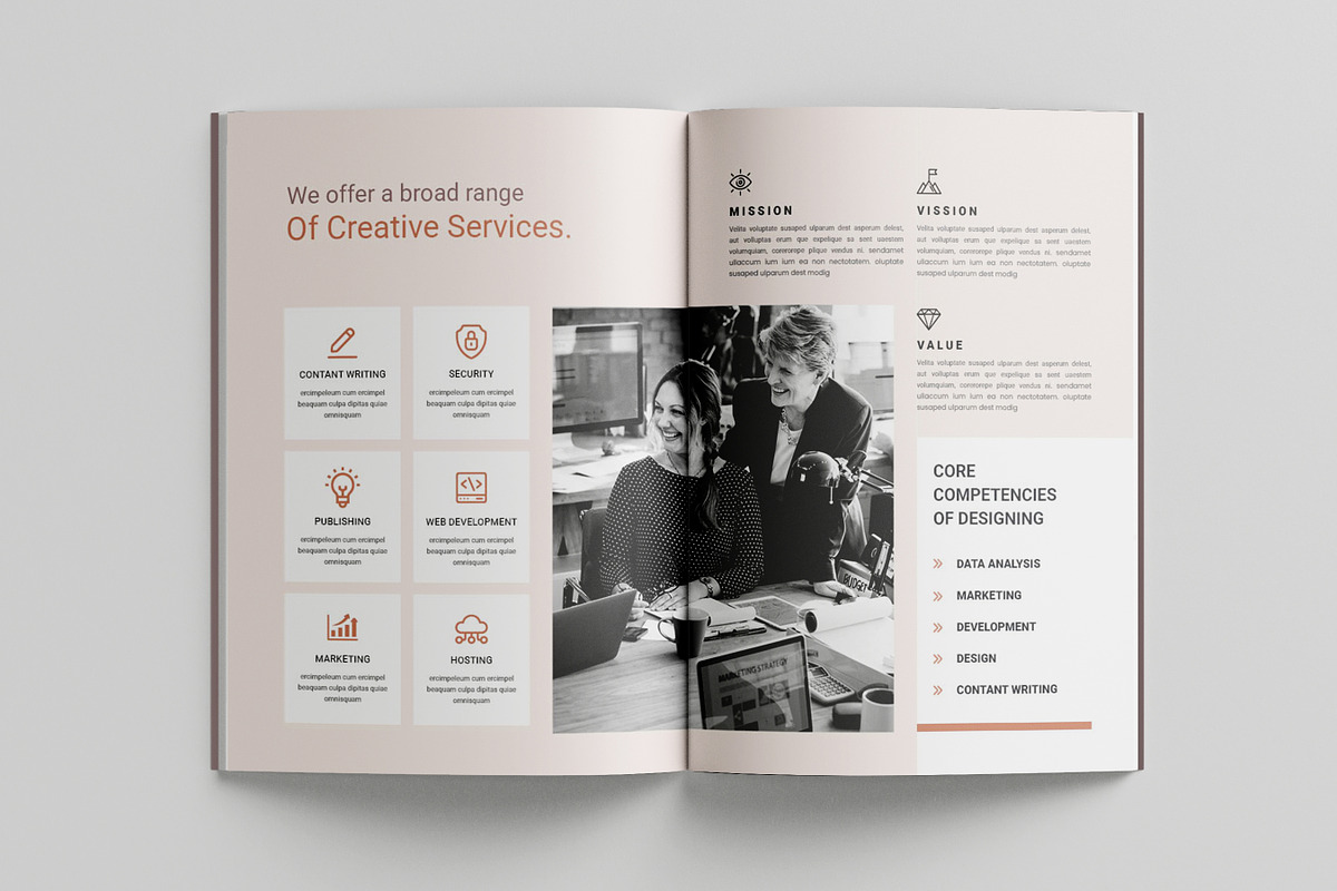 Project Case Study Template, a Brochure Template by Niofix (Photo 3 of 6)