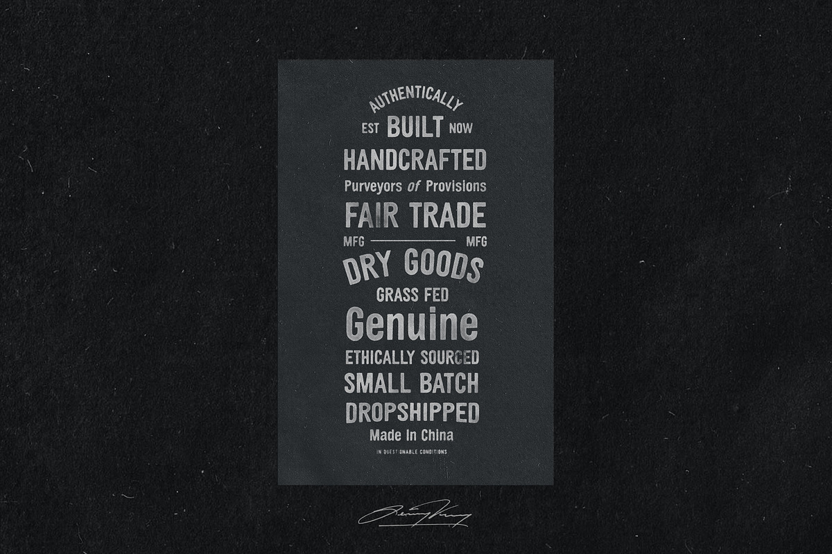 Alderwood, a Sans Serif Font by Hustle Supply Co. (Photo 6 of 8)