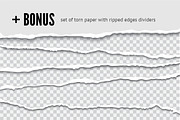 Vector torn paper set. Hole in paper, an Object Graphic by voin_Sveta (Thumbnail 7 of 7)