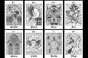 Lenormand deck vector, a Decorative Illustration by Samiramay (Thumbnail 5 of 7)