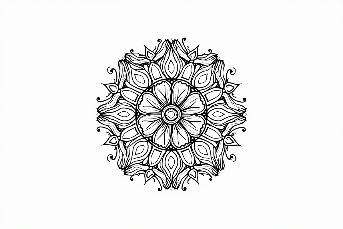 Mandala Silhouette Vector Bundle, an Illustration by Designer_Momina (Photo 9 of 9)