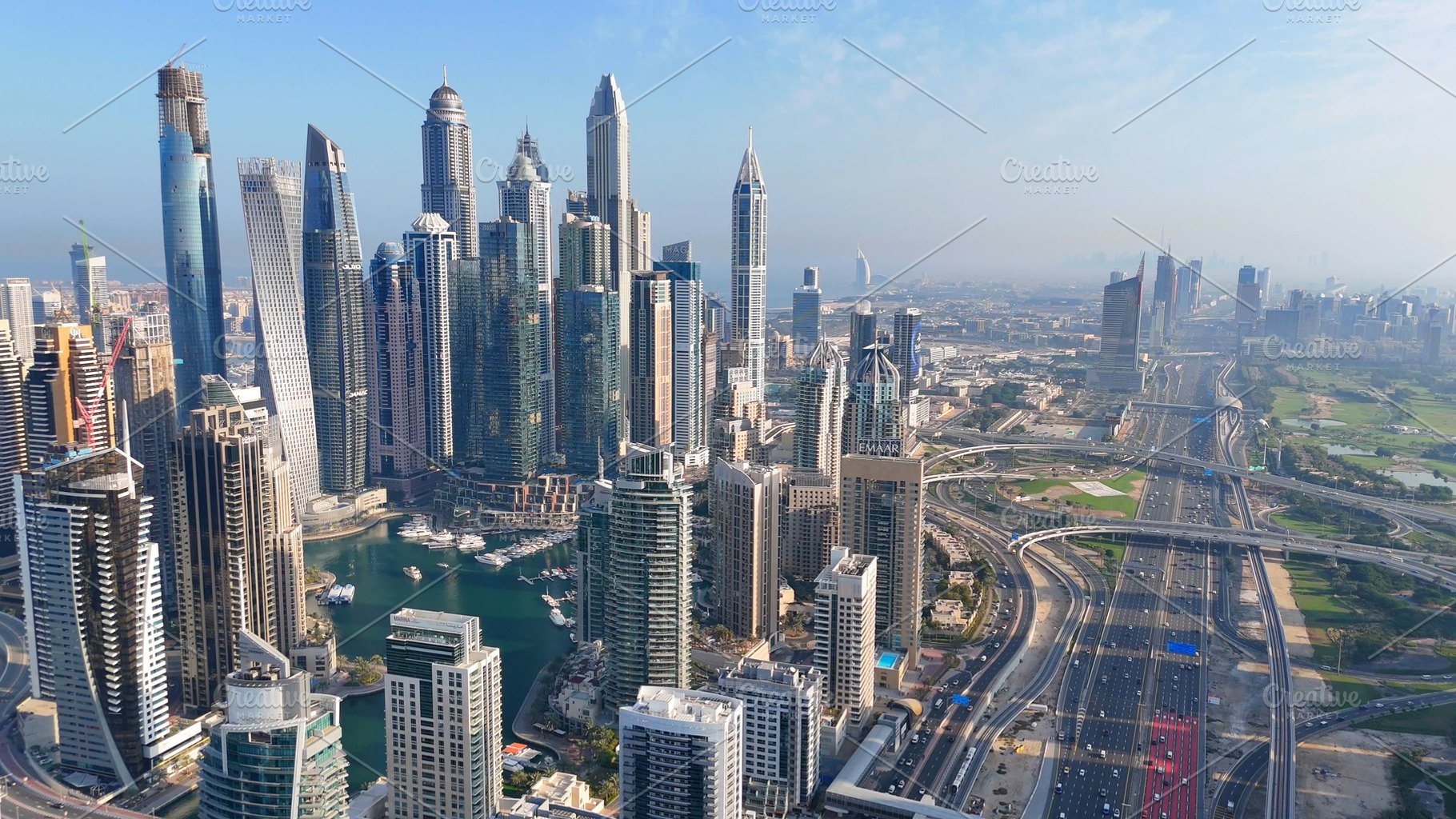 Dubai marina., an Architecture Photo by MorningStar