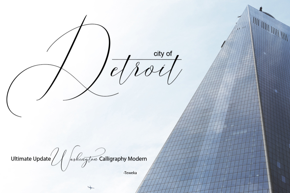 Washington Calligraphy Modern preview 2