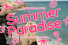Summer Paradise Vintage Sans Serif