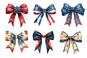 4th of July Bow Sublimation Clipart, an Illustration by Dream Creation (Thumbnail 6 of 6)