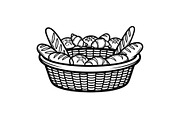 50 Woven Basket Vector Bundle, an Illustration by Designs_River (Thumbnail 5 of 51)