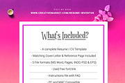 Colorful Resume with Infographic, a Resume Template by ResumeInventor (Thumbnail 6 of 6)