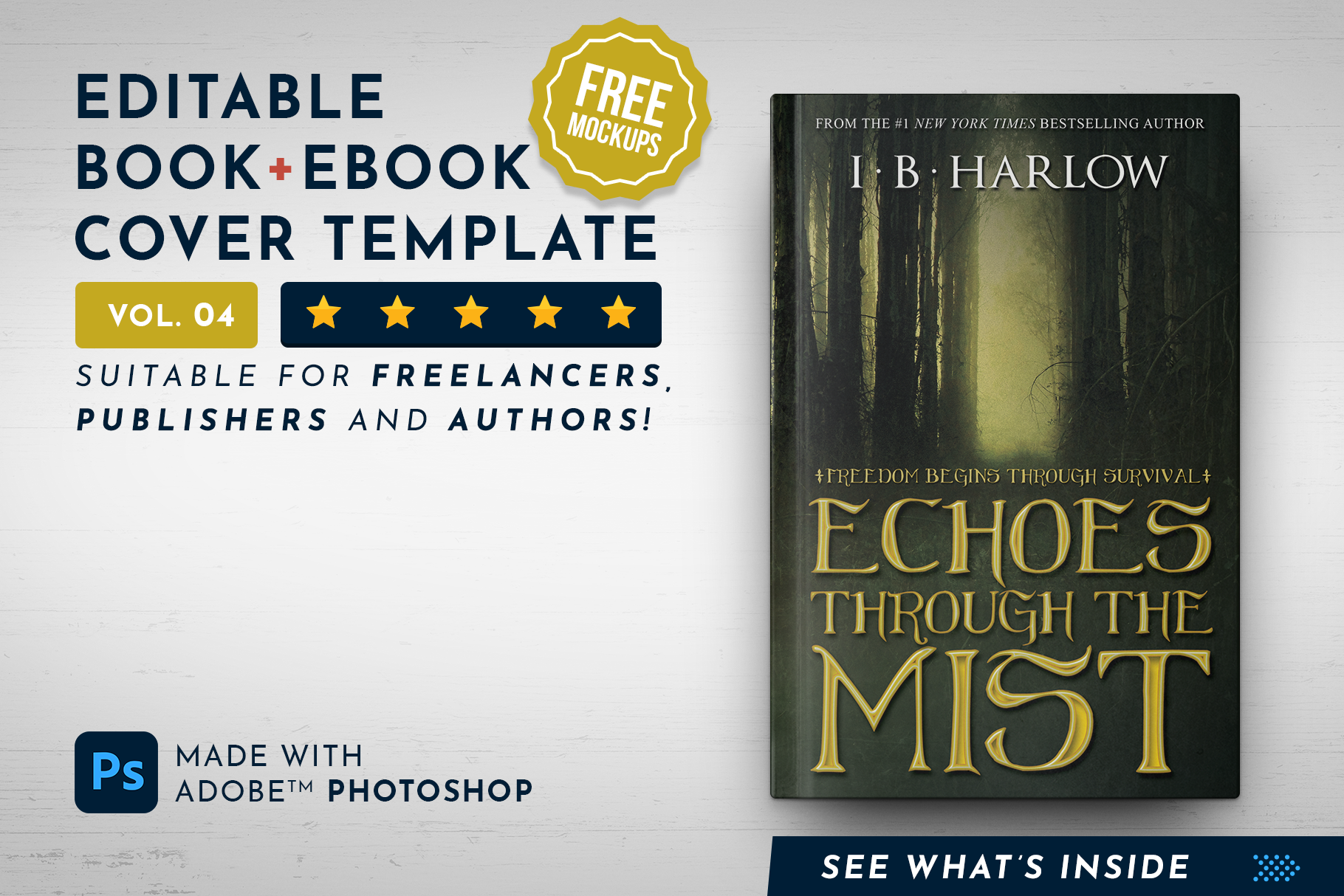 Editable Book Cover Template