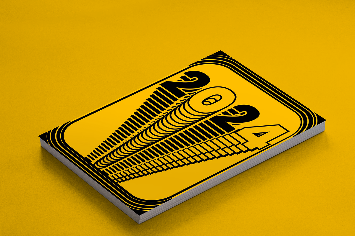 2024 typography style cover design, a Poster Template by NJ Himel (Photo 6 of 18)