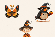 HALLOWEEN CLIPART PACK, a Person Illustration by Daring Digies (Thumbnail 5 of 8)