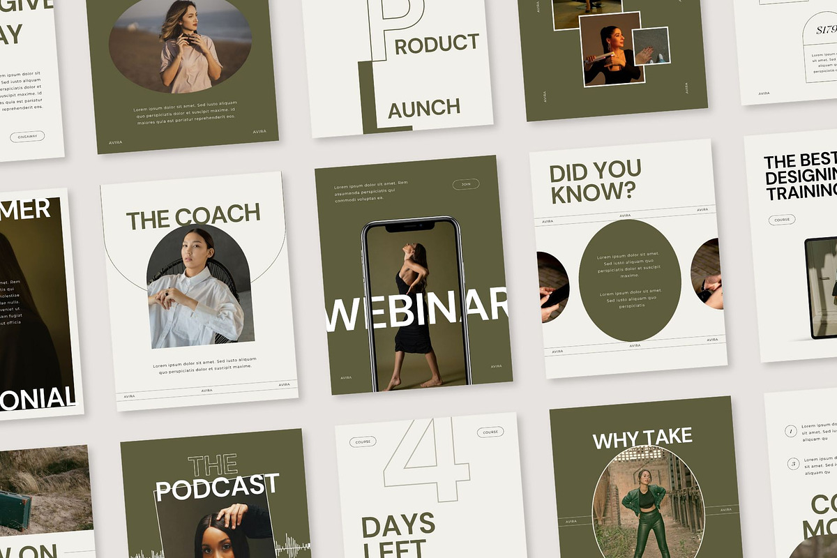 AVIRA Instagram Posts & Stories, a Social Media Template by BoldNStudio (Photo 2 of 10)