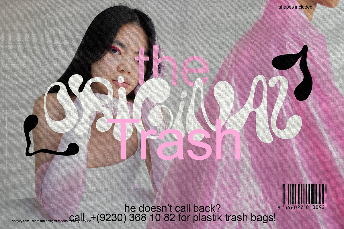 Rendi Wendy a chunky trippy font, a Font by ana & yvy (Photo 2 of 13)