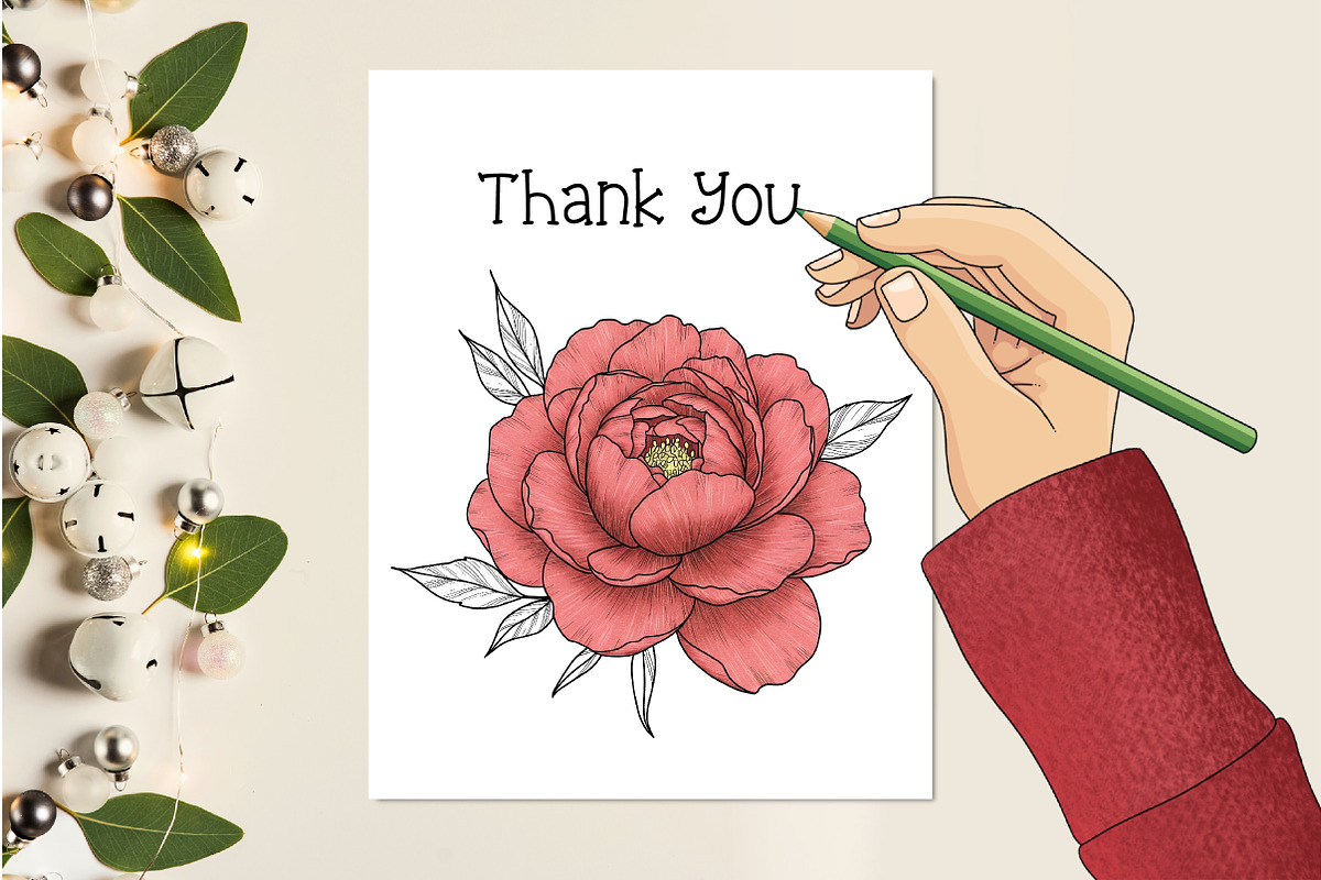 Rose Gold Foil Floral Elements, an Illustration by Creative Art (Photo 8 of 8)