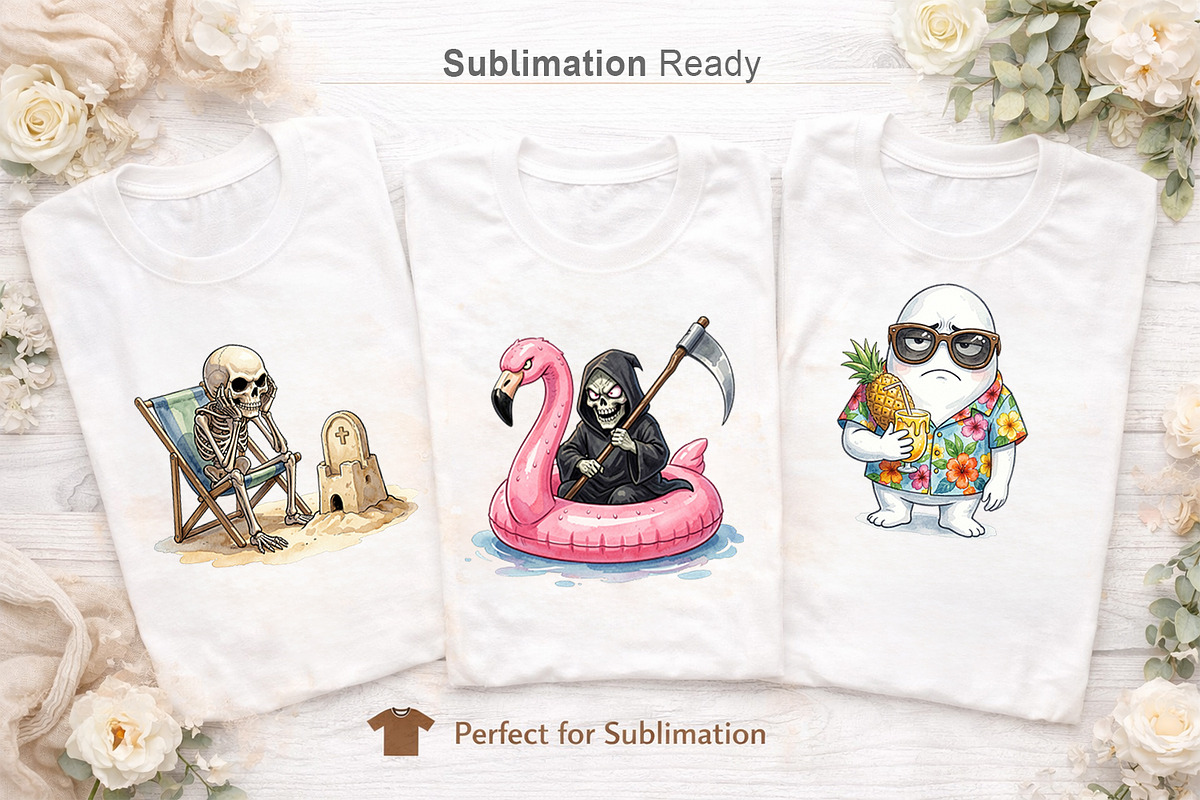 Sarcastic Tropical Goth Sublimation, an Illustration by Artnoy (Photo 5 of 8)