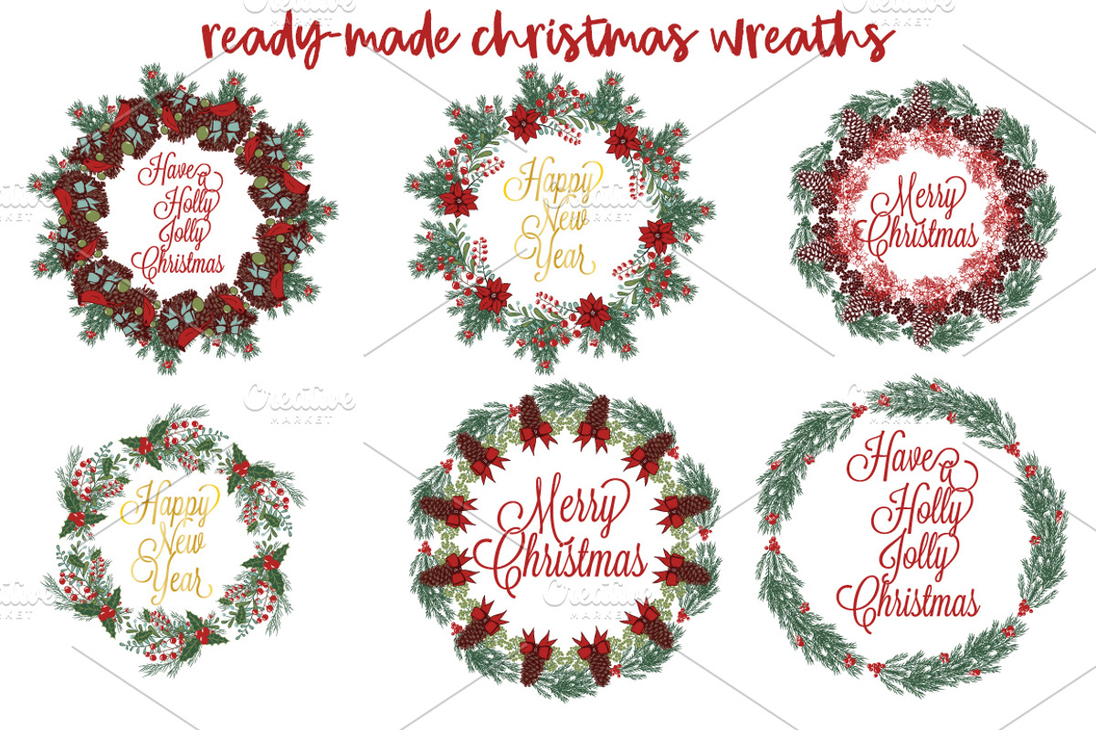 Christmas wreath generator preview 7