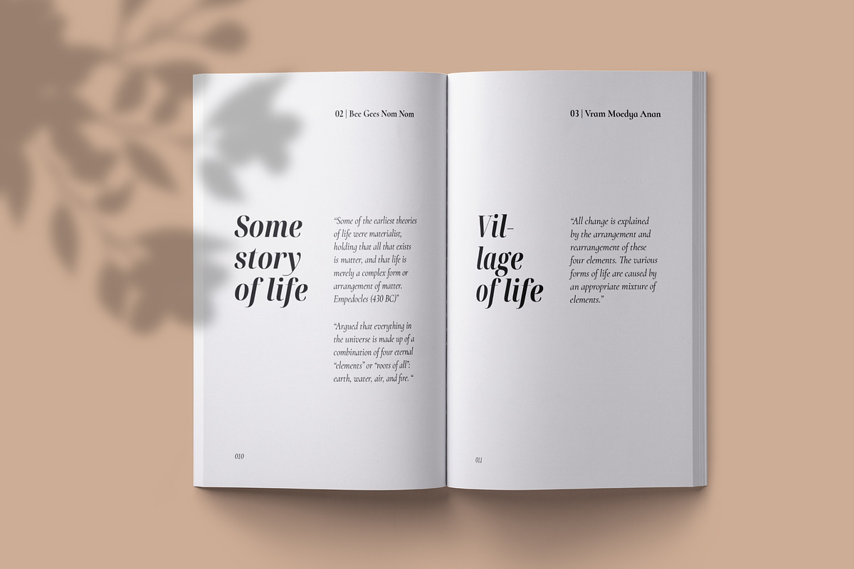Quote Pocketbook Template, a Stationery Template by Meknya (Photo 6 of 13)