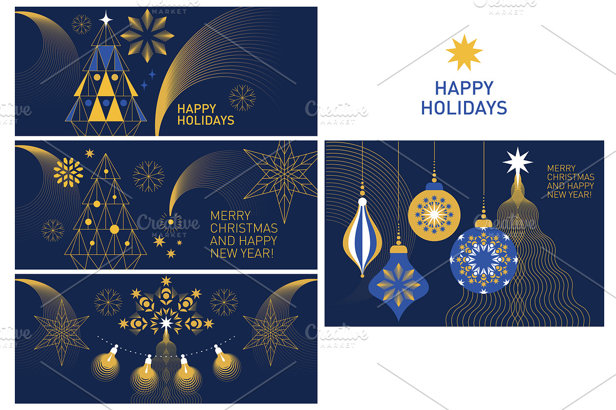 Christmas Cards & Patterns, a Seasonal Illustration by lenlis (Photo 2 of 12)