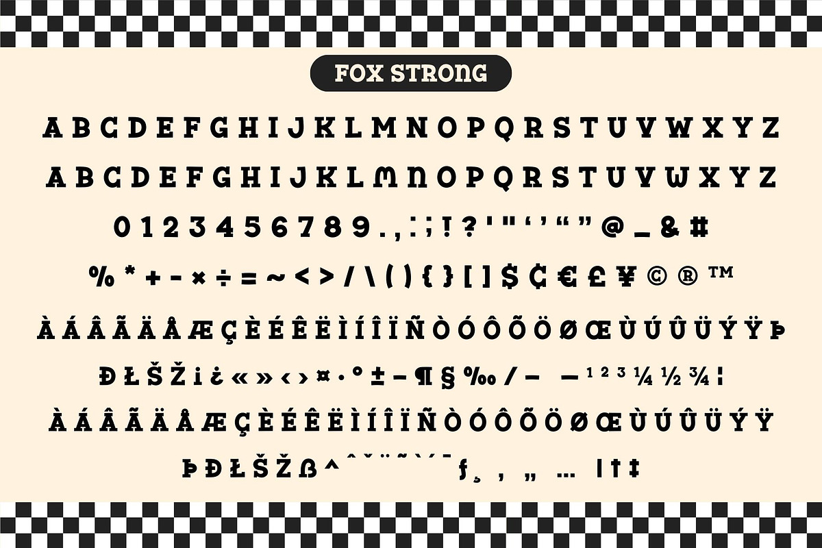 Fox Strong 4 Font Styles, a Slab Serif Font by Fox7 By Rattana (Photo 9 of 13)